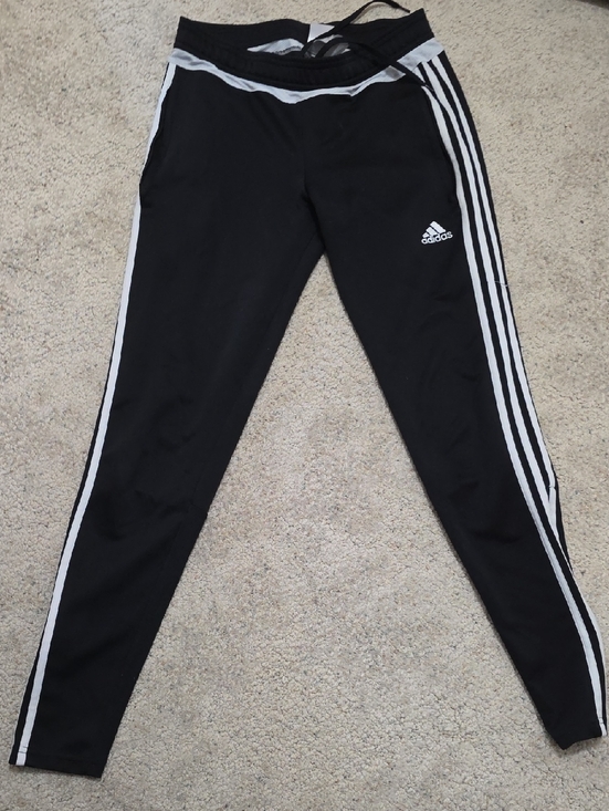adidas Pants - adidas Black Leggings with White Side Stripes